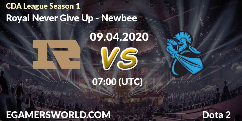 Royal Never Give Up проти Newbee: Поради щодо ставок, прогнози на матчі. 09.04.2020 at 07:06. Dota 2, CDA League Season 1