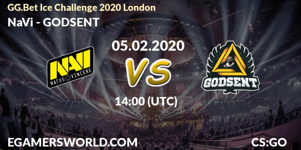 NaVi проти GODSENT: Поради щодо ставок, прогнози на матчі. 05.02.2020 at 14:20. Counter-Strike (CS2), GG.Bet Ice Challenge 2020 London