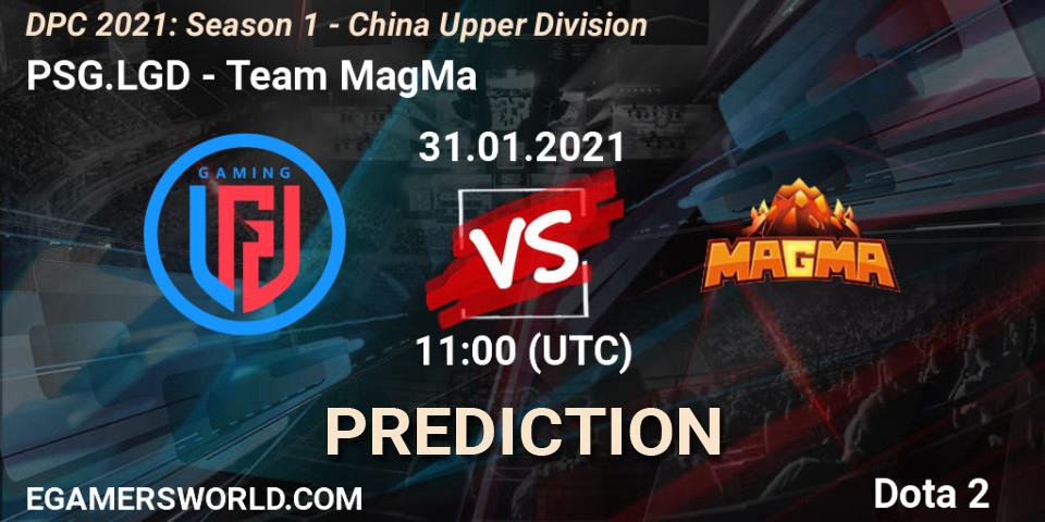 PSG.LGD проти Team MagMa: Поради щодо ставок, прогнози на матчі. 31.01.2021 at 11:38. Dota 2, DPC 2021: Season 1 - China Upper Division