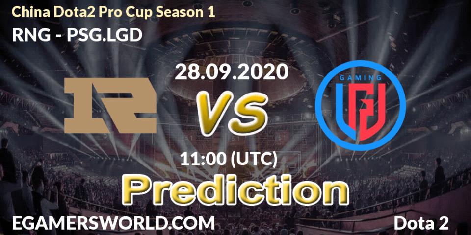 RNG проти PSG.LGD: Поради щодо ставок, прогнози на матчі. 28.09.2020 at 10:58. Dota 2, China Dota2 Pro Cup Season 1