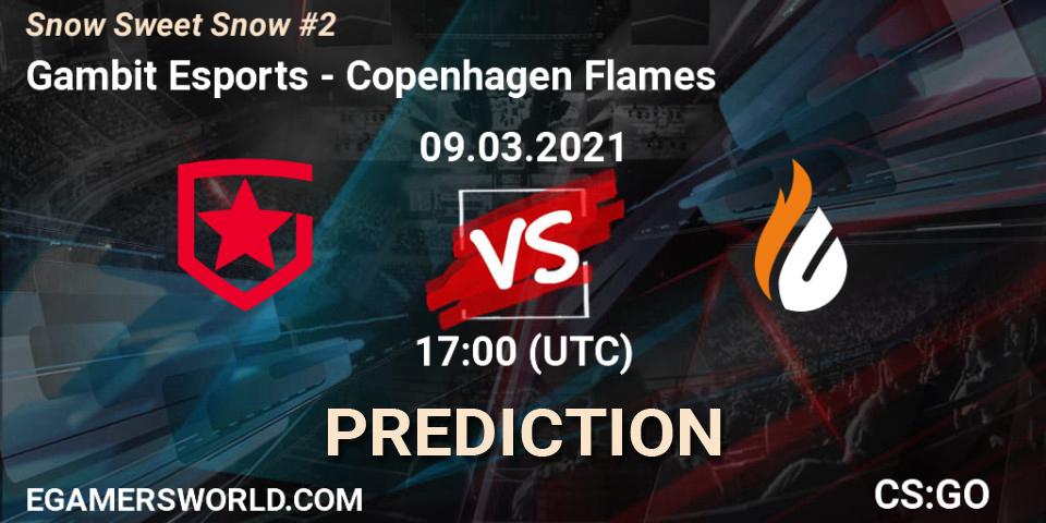 Gambit Esports проти Copenhagen Flames: Поради щодо ставок, прогнози на матчі. 09.03.2021 at 18:10. Counter-Strike (CS2), Snow Sweet Snow #2