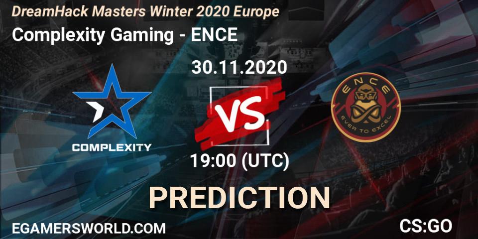 Complexity Gaming проти ENCE: Поради щодо ставок, прогнози на матчі. 30.11.2020 at 19:15. Counter-Strike (CS2), DreamHack Masters Winter 2020 Europe
