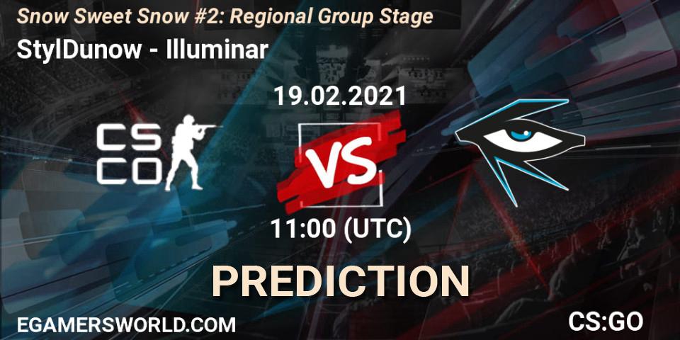 StylDunow проти Illuminar: Поради щодо ставок, прогнози на матчі. 19.02.2021 at 11:30. Counter-Strike (CS2), Snow Sweet Snow #2: Regional Group Stage