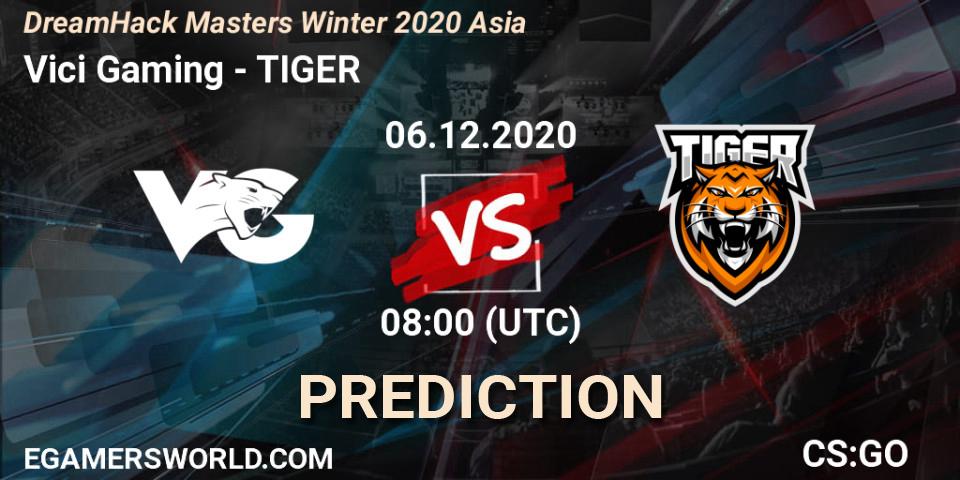 Vici Gaming проти TIGER: Поради щодо ставок, прогнози на матчі. 06.12.2020 at 08:30. Counter-Strike (CS2), DreamHack Masters Winter 2020 Asia