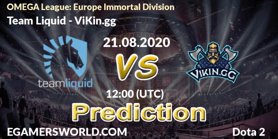 Team Liquid проти ViKin.gg: Поради щодо ставок, прогнози на матчі. 21.08.2020 at 12:03. Dota 2, OMEGA League: Europe Immortal Division
