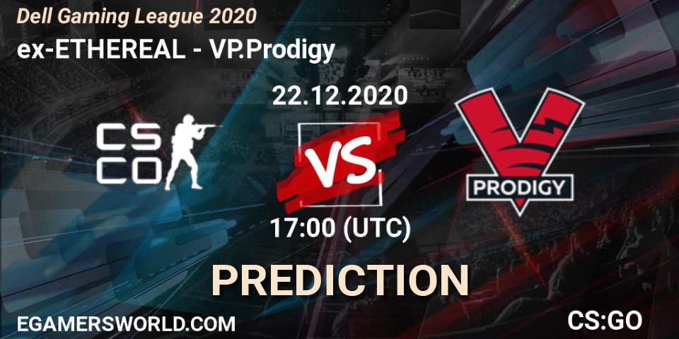 ex-ETHEREAL проти VP.Prodigy: Поради щодо ставок, прогнози на матчі. 22.12.2020 at 17:00. Counter-Strike (CS2), Dell Gaming League 2020