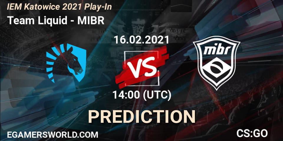 Team Liquid проти MIBR: Поради щодо ставок, прогнози на матчі. 16.02.2021 at 14:00. Counter-Strike (CS2), IEM Katowice 2021 Play-In