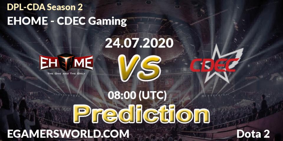 EHOME проти CDEC Gaming: Поради щодо ставок, прогнози на матчі. 24.07.2020 at 07:48. Dota 2, DPL-CDA Professional League Season 2