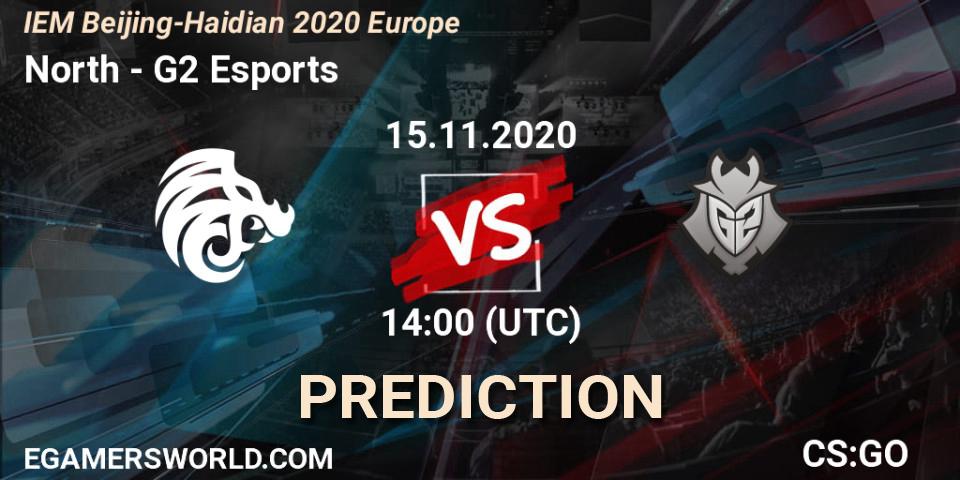 North проти G2 Esports: Поради щодо ставок, прогнози на матчі. 15.11.2020 at 14:00. Counter-Strike (CS2), IEM Beijing-Haidian 2020 Europe