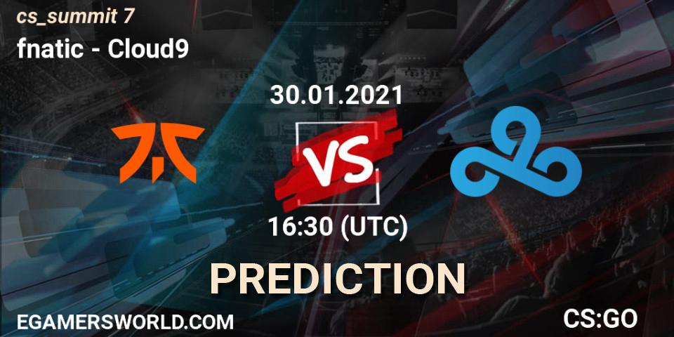 fnatic проти Cloud9: Поради щодо ставок, прогнози на матчі. 30.01.2021 at 16:35. Counter-Strike (CS2), cs_summit 7