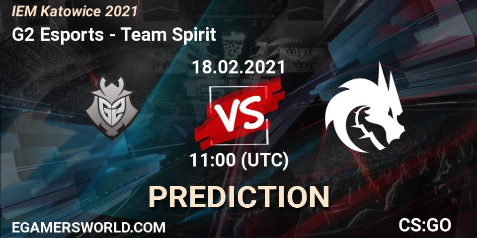G2 Esports проти Team Spirit: Поради щодо ставок, прогнози на матчі. 18.02.2021 at 11:00. Counter-Strike (CS2), IEM Katowice 2021