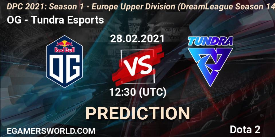 OG проти Tundra Esports: Поради щодо ставок, прогнози на матчі. 28.02.2021 at 12:06. Dota 2, DPC 2021: Season 1 - Europe Upper Division (DreamLeague Season 14)