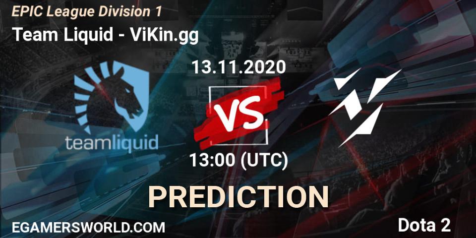 Team Liquid проти ViKin.gg: Поради щодо ставок, прогнози на матчі. 13.11.2020 at 13:01. Dota 2, EPIC League Division 1