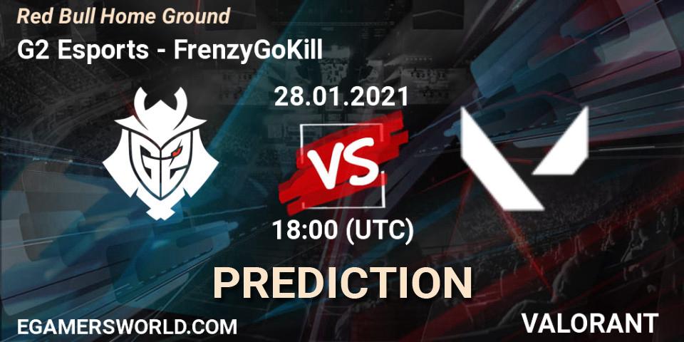 G2 Esports проти FrenzyGoKill: Поради щодо ставок, прогнози на матчі. 28.01.2021 at 16:30. VALORANT, Red Bull Home Ground
