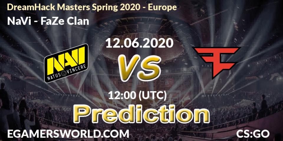 NaVi проти FaZe Clan: Поради щодо ставок, прогнози на матчі. 12.06.2020 at 12:00. Counter-Strike (CS2), DreamHack Masters Spring 2020 - Europe