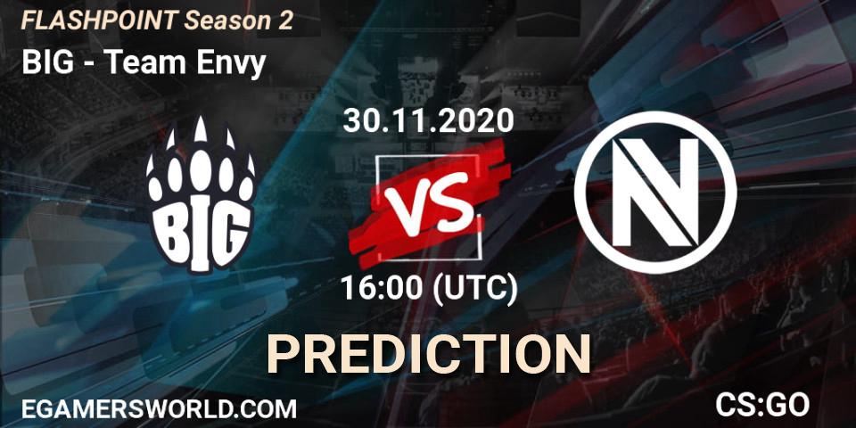 BIG проти Team Envy: Поради щодо ставок, прогнози на матчі. 30.11.2020 at 18:05. Counter-Strike (CS2), Flashpoint Season 2