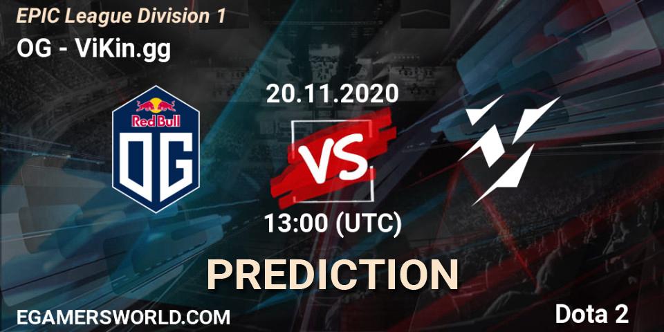 OG проти ViKin.gg: Поради щодо ставок, прогнози на матчі. 20.11.2020 at 13:01. Dota 2, EPIC League Division 1