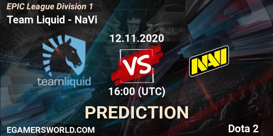 Team Liquid проти NaVi: Поради щодо ставок, прогнози на матчі. 12.11.2020 at 16:00. Dota 2, EPIC League Division 1