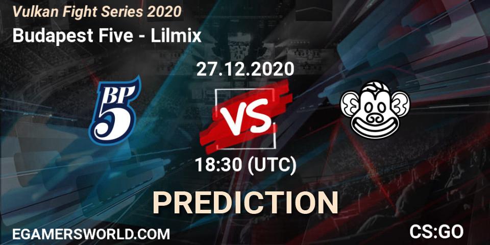 Budapest Five проти Lilmix: Поради щодо ставок, прогнози на матчі. 27.12.2020 at 18:30. Counter-Strike (CS2), Vulkan Fight Series 2020