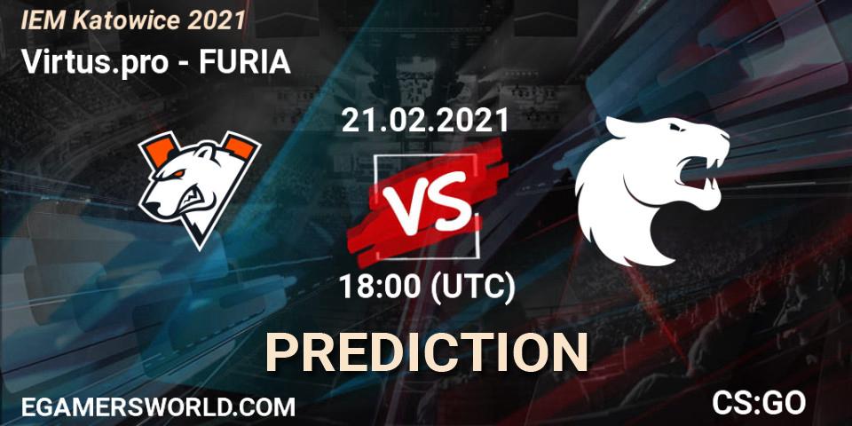Virtus.pro проти FURIA: Поради щодо ставок, прогнози на матчі. 21.02.2021 at 18:00. Counter-Strike (CS2), IEM Katowice 2021