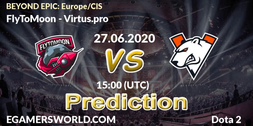 FlyToMoon проти Virtus.pro: Поради щодо ставок, прогнози на матчі. 27.06.2020 at 14:31. Dota 2, BEYOND EPIC: Europe/CIS