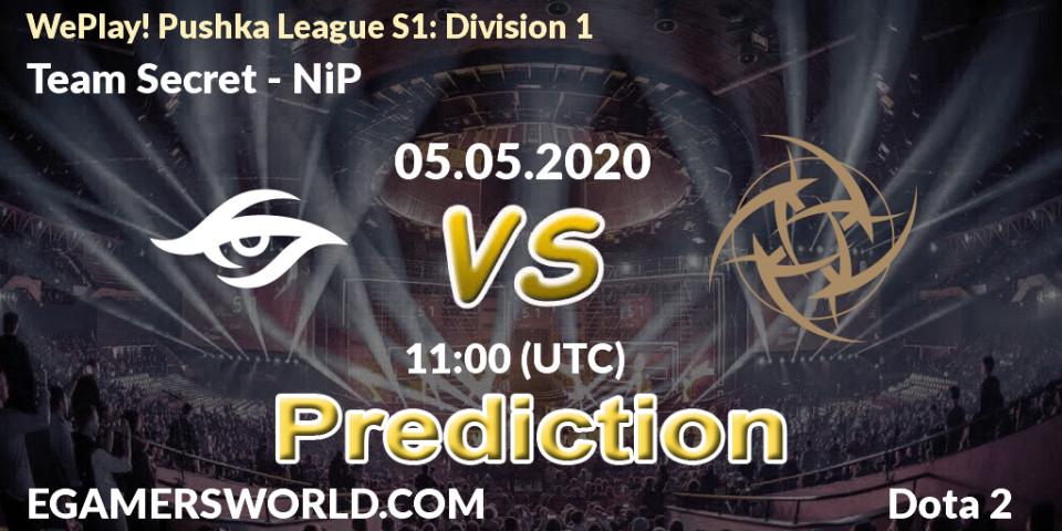 Team Secret проти NiP: Поради щодо ставок, прогнози на матчі. 05.05.2020 at 11:01. Dota 2, WePlay! Pushka League S1: Division 1