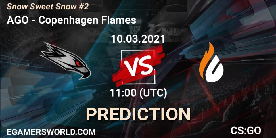 AGO проти Copenhagen Flames: Поради щодо ставок, прогнози на матчі. 10.03.2021 at 11:00. Counter-Strike (CS2), Snow Sweet Snow #2