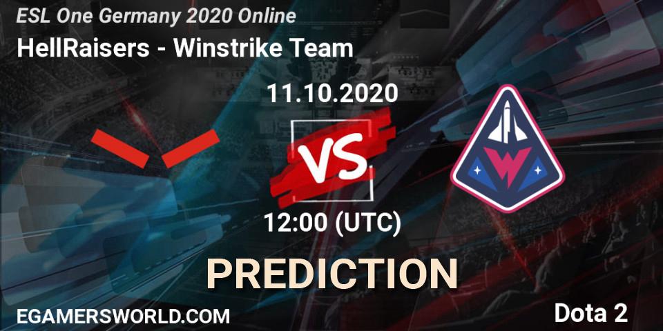 HellRaisers проти Winstrike Team: Поради щодо ставок, прогнози на матчі. 11.10.2020 at 12:02. Dota 2, ESL One Germany 2020 Online
