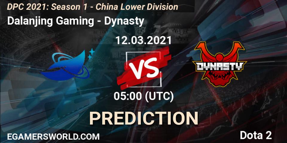 Dalanjing Gaming проти Dynasty: Поради щодо ставок, прогнози на матчі. 12.03.2021 at 05:00. Dota 2, DPC 2021: Season 1 - China Lower Division