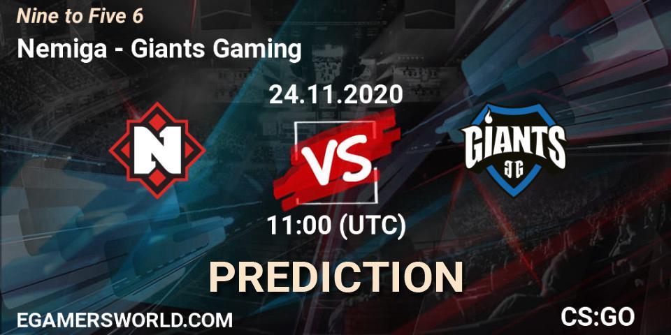 Nemiga проти Giants Gaming: Поради щодо ставок, прогнози на матчі. 24.11.2020 at 11:10. Counter-Strike (CS2), Nine to Five 6