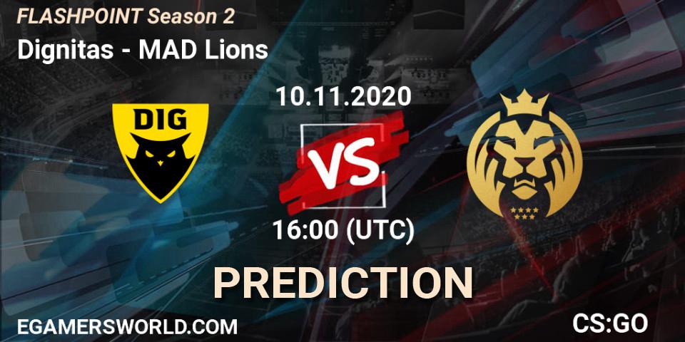 Dignitas проти MAD Lions: Поради щодо ставок, прогнози на матчі. 11.11.2020 at 13:00. Counter-Strike (CS2), Flashpoint Season 2
