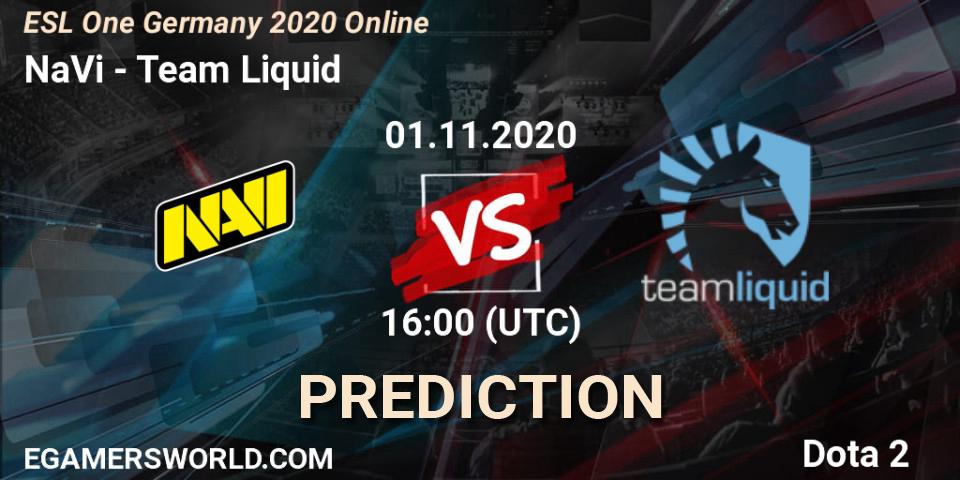 NaVi проти Team Liquid: Поради щодо ставок, прогнози на матчі. 01.11.2020 at 16:00. Dota 2, ESL One Germany 2020 Online