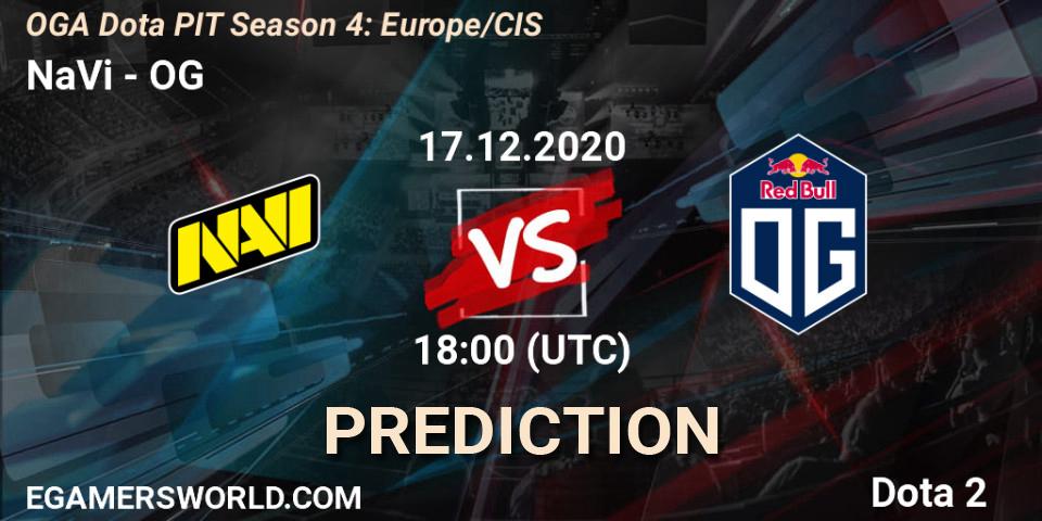 NaVi проти OG: Поради щодо ставок, прогнози на матчі. 17.12.2020 at 17:55. Dota 2, OGA Dota PIT Season 4: Europe/CIS