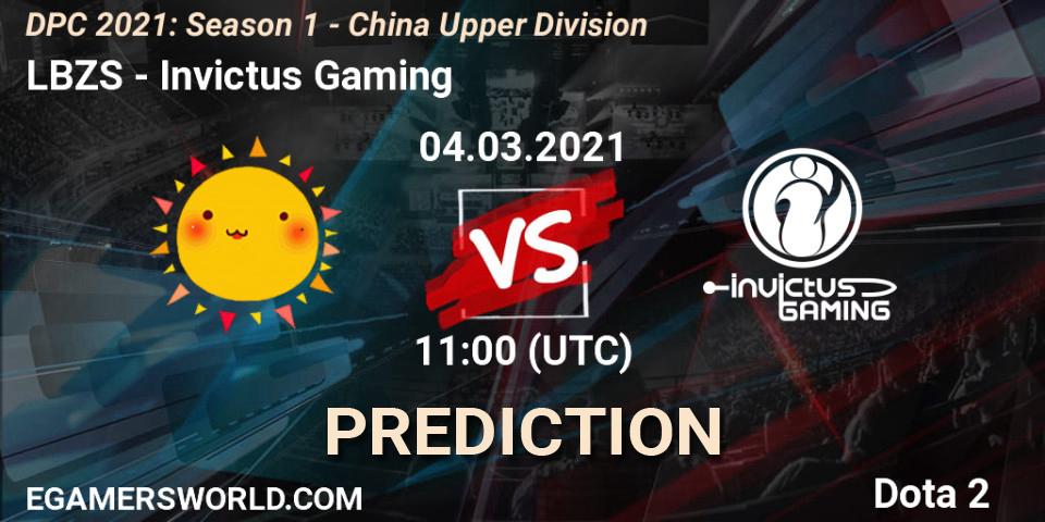 LBZS проти Invictus Gaming: Поради щодо ставок, прогнози на матчі. 04.03.2021 at 11:01. Dota 2, DPC 2021: Season 1 - China Upper Division