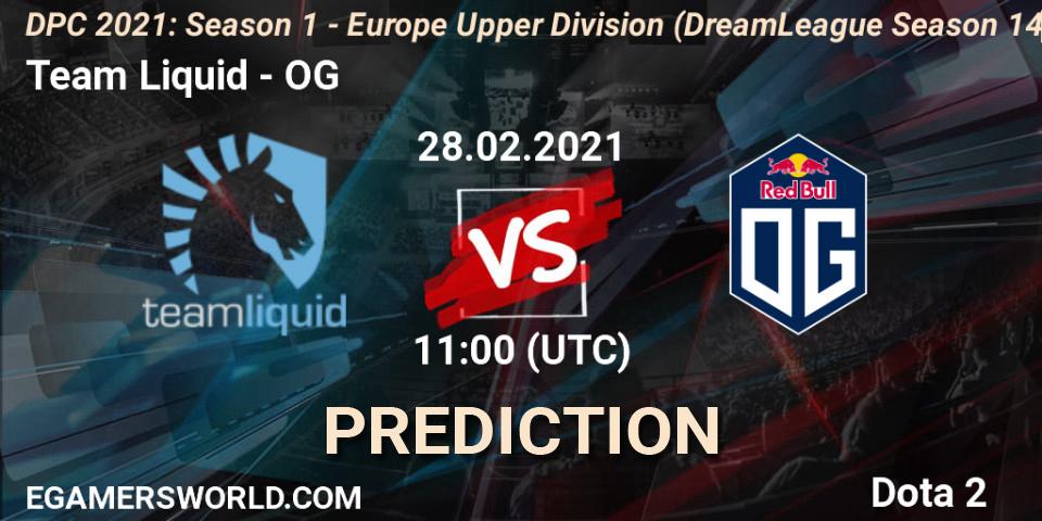 Team Liquid проти OG: Поради щодо ставок, прогнози на матчі. 28.02.2021 at 10:55. Dota 2, DPC 2021: Season 1 - Europe Upper Division (DreamLeague Season 14)