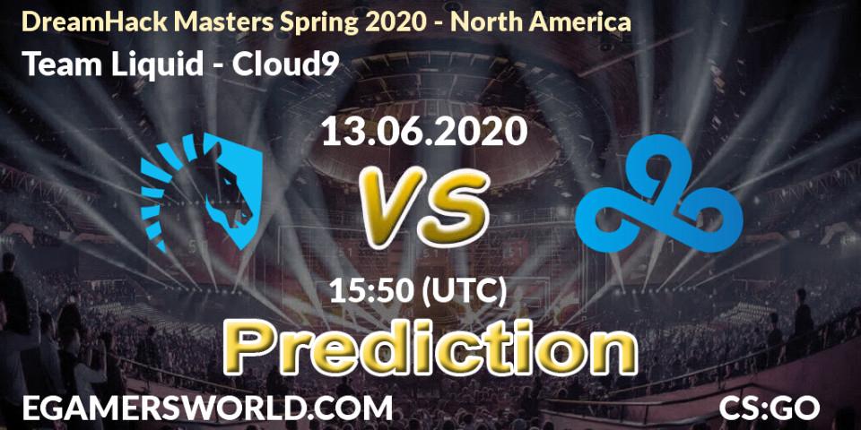 Team Liquid проти Cloud9: Поради щодо ставок, прогнози на матчі. 13.06.2020 at 15:50. Counter-Strike (CS2), DreamHack Masters Spring 2020 - North America
