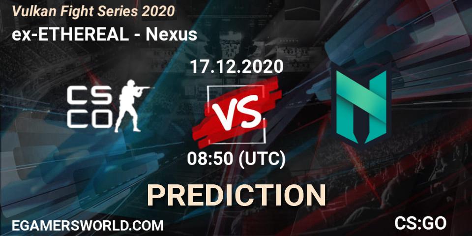 ex-ETHEREAL проти Nexus: Поради щодо ставок, прогнози на матчі. 17.12.2020 at 08:50. Counter-Strike (CS2), Vulkan Fight Series 2020