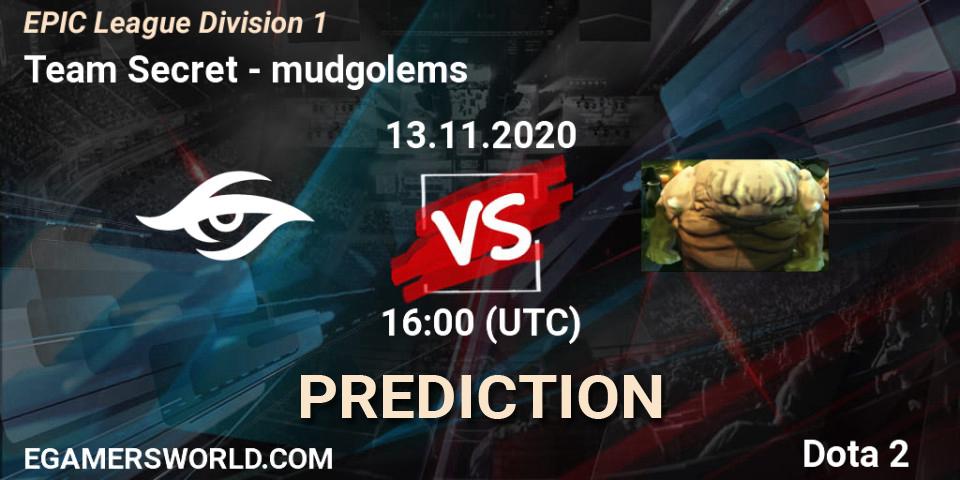 Team Secret проти mudgolems: Поради щодо ставок, прогнози на матчі. 13.11.2020 at 16:54. Dota 2, EPIC League Division 1