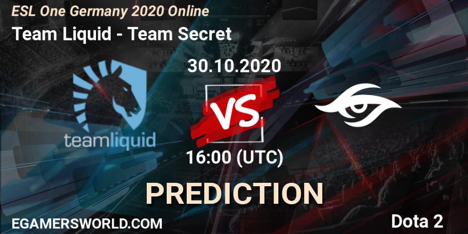 Team Liquid проти Team Secret: Поради щодо ставок, прогнози на матчі. 30.10.2020 at 16:01. Dota 2, ESL One Germany 2020 Online