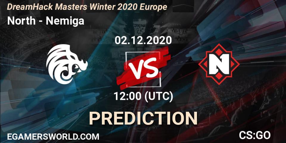 North проти Nemiga: Поради щодо ставок, прогнози на матчі. 02.12.2020 at 12:00. Counter-Strike (CS2), DreamHack Masters Winter 2020 Europe