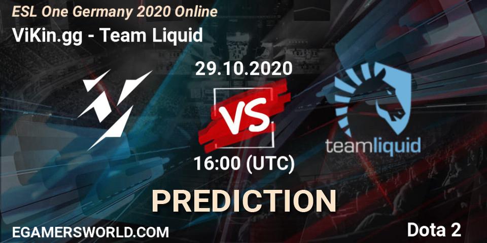ViKin.gg проти Team Liquid: Поради щодо ставок, прогнози на матчі. 29.10.2020 at 19:00. Dota 2, ESL One Germany 2020 Online