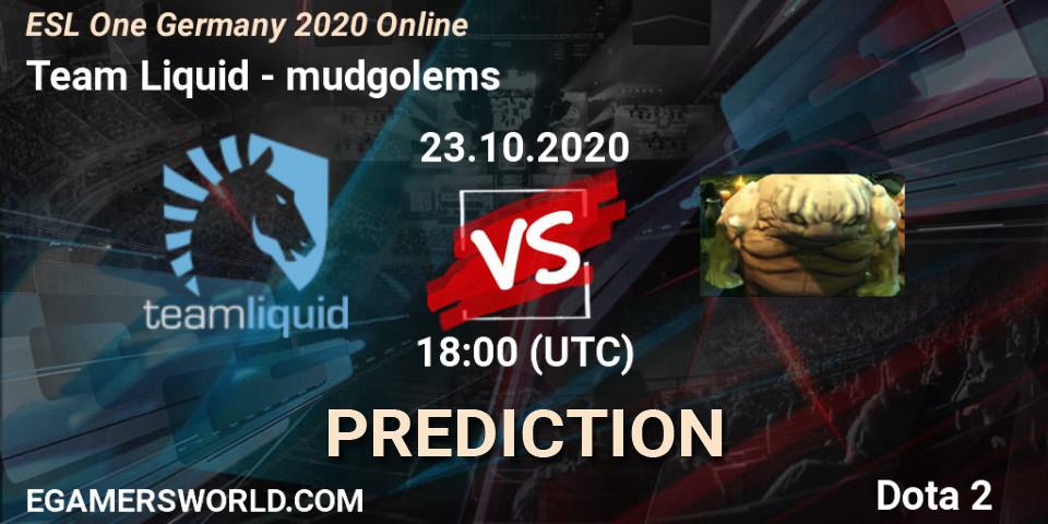 Team Liquid проти mudgolems: Поради щодо ставок, прогнози на матчі. 24.10.2020 at 17:41. Dota 2, ESL One Germany 2020 Online