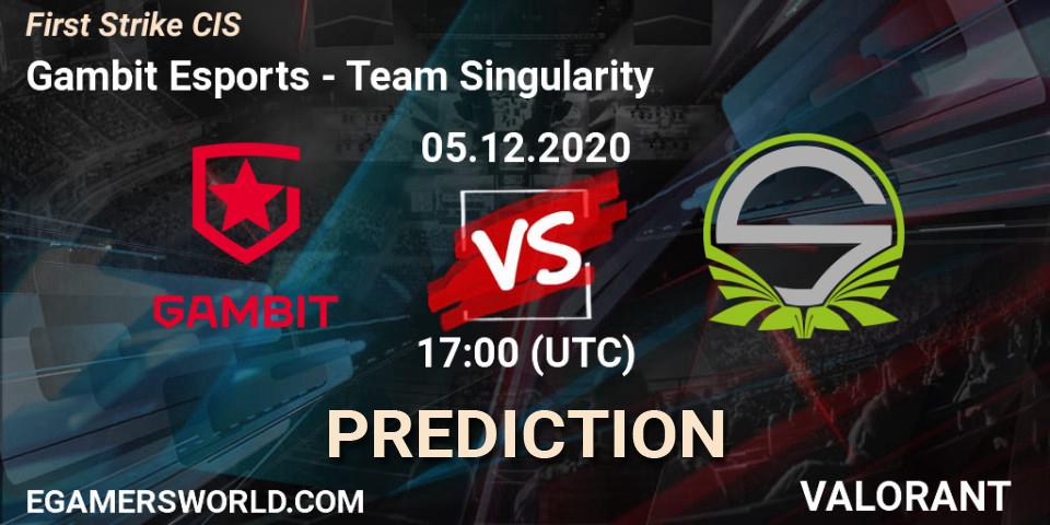 Gambit Esports проти Team Singularity: Поради щодо ставок, прогнози на матчі. 05.12.2020 at 17:00. VALORANT, First Strike CIS