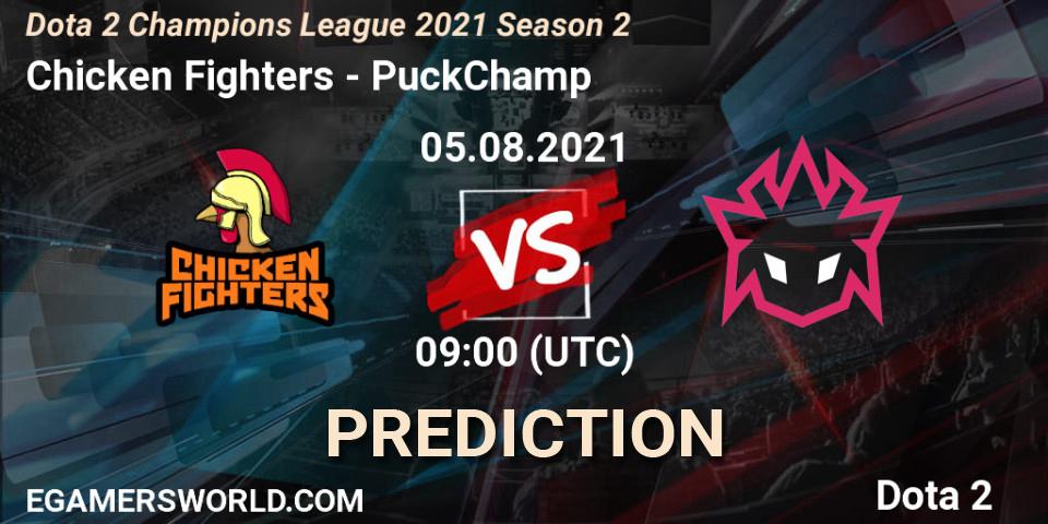 Chicken Fighters проти PuckChamp: Поради щодо ставок, прогнози на матчі. 05.08.2021 at 09:00. Dota 2, Dota 2 Champions League 2021 Season 2