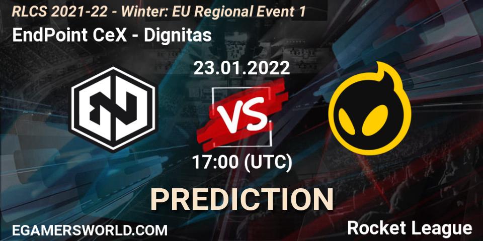 EndPoint CeX проти Dignitas: Поради щодо ставок, прогнози на матчі. 23.01.2022 at 16:45. Rocket League, RLCS 2021-22 - Winter: EU Regional Event 1