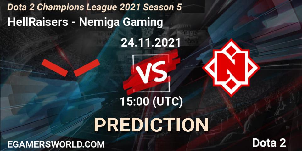 HellRaisers проти Nemiga Gaming: Поради щодо ставок, прогнози на матчі. 24.11.2021 at 12:03. Dota 2, Dota 2 Champions League 2021 Season 5