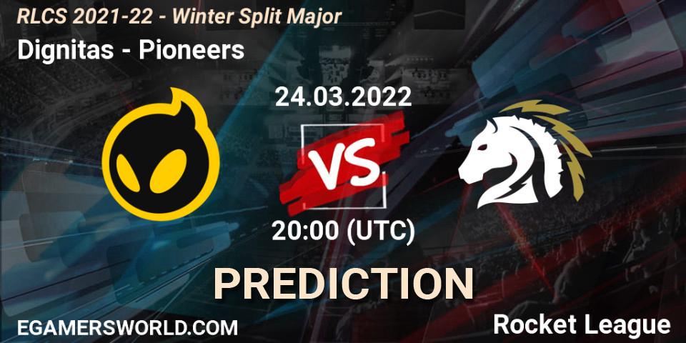 Dignitas проти Pioneers: Поради щодо ставок, прогнози на матчі. 24.03.2022 at 17:00. Rocket League, RLCS 2021-22 - Winter Split Major