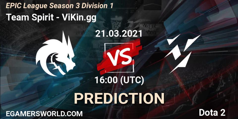 Team Spirit проти ViKin.gg: Поради щодо ставок, прогнози на матчі. 21.03.2021 at 16:00. Dota 2, EPIC League Season 3 Division 1