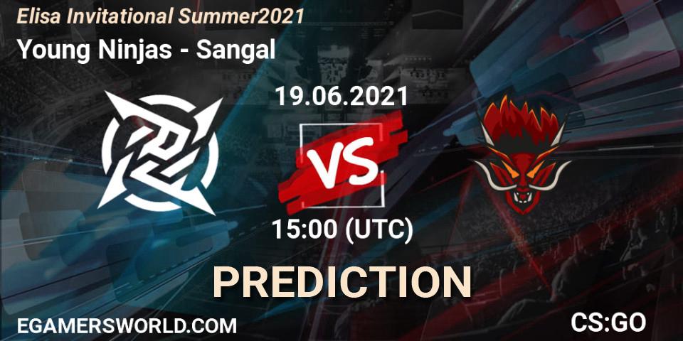 Young Ninjas проти Sangal: Поради щодо ставок, прогнози на матчі. 19.06.2021 at 15:00. Counter-Strike (CS2), Elisa Invitational Summer 2021