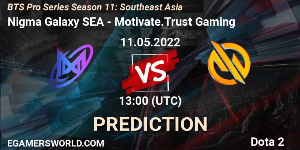 Nigma Galaxy SEA проти Motivate.Trust Gaming: Поради щодо ставок, прогнози на матчі. 11.05.2022 at 13:10. Dota 2, BTS Pro Series Season 11: Southeast Asia